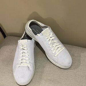 Cole Haan Grand Pro White Tennis Stitchlite Mesh Sneakers, size 12